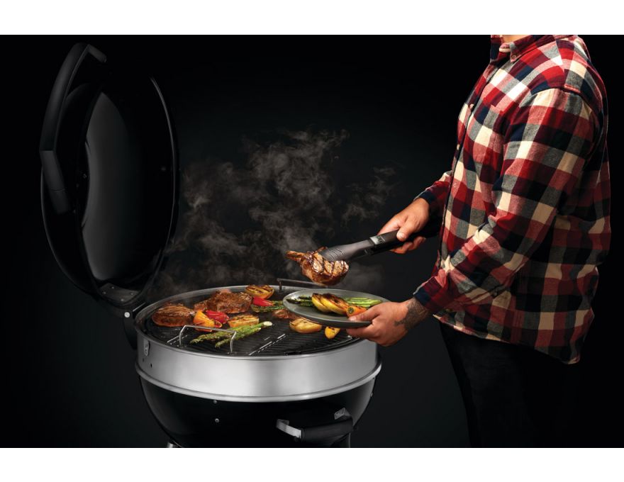 Grill węglowy 22" PRO Charcoal Kettle czarny + zestaw (komin do rozpalania #67802, węgiel drzewny 3 kg #67107, podpałka 100 szt. #67052) - 13